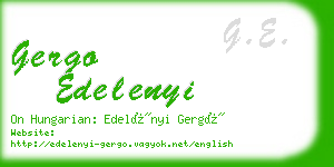 gergo edelenyi business card